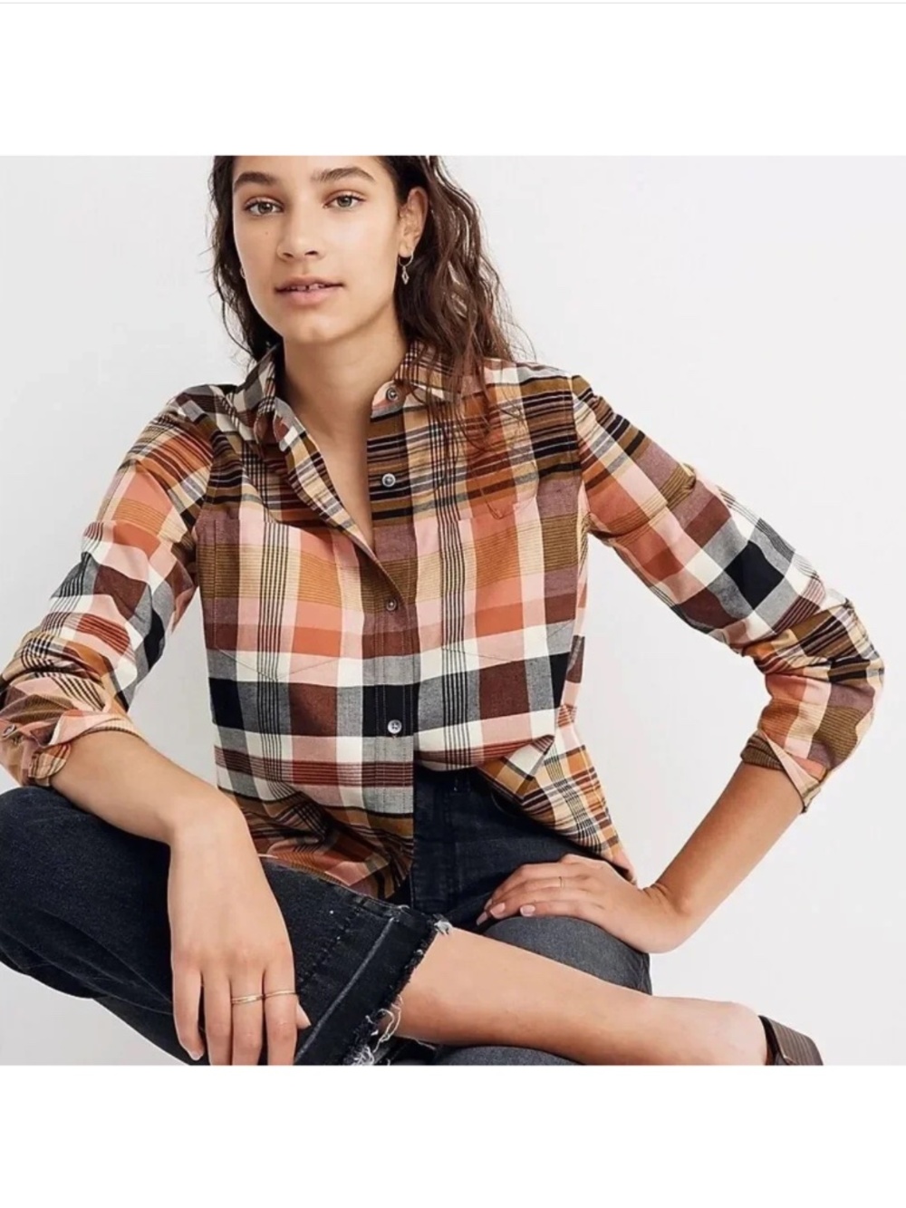 Classic Ex-Boyfriend Shirt in Seconda Plaid Size M